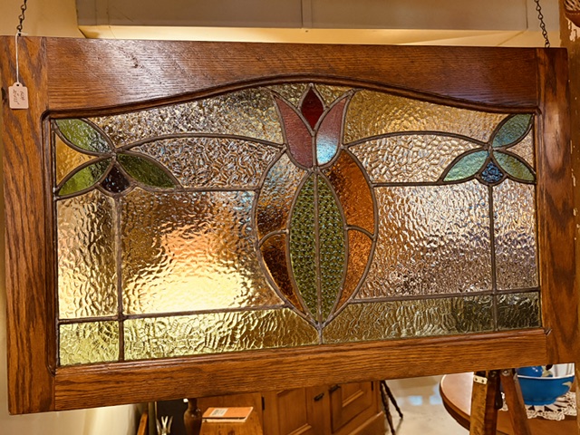 Vintage Stained Glass Window 565.00 CND