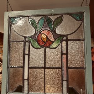 Antique stained glass window 495.00