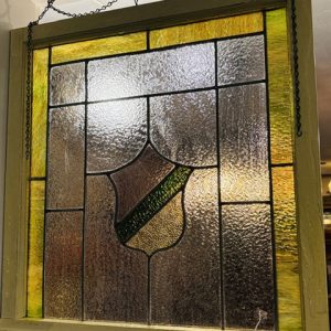 Antique stained-glass window. 495.00 CND