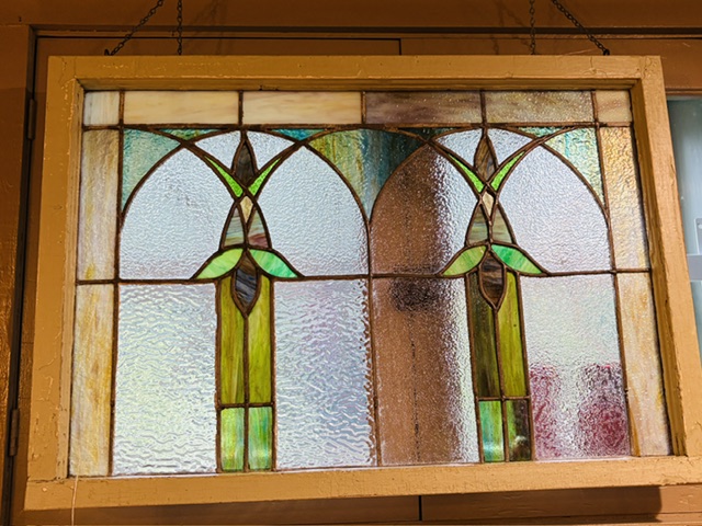Antique Stained Glass Window 625.00 CND